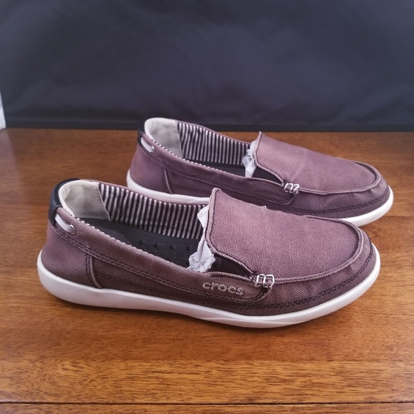 crocs canvas shoes womens
